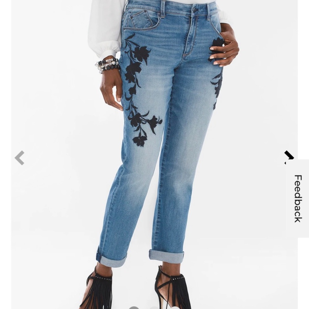 Chicos embroidered Boyfriend Jeans